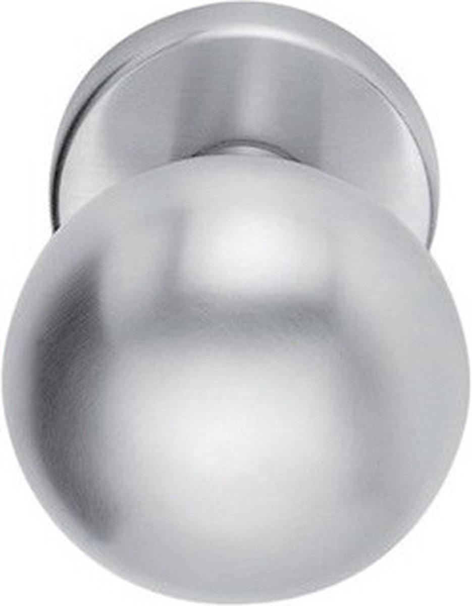 Fusital deurknop/deurbol Ø55mm draaibaar +slpl BB inox mat