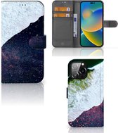 Flip Cover iPhone 14 Pro Max Telefoon Hoesje Sea in Space