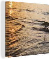 Toile Peinture Mer - Soleil - Water - 90x90 cm - Décoration murale