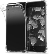 kwmobile telefoonhoesje van TPU silicone - geschikt voor Apple iPhone SE (2022) / iPhone SE (2020) / iPhone 8 / iPhone 7 - Transparante back cover - Flexibel materiaal