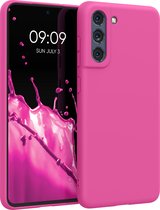 kwmobile telefoonhoesje geschikt voor Samsung Galaxy S21 FE - Hoesje voor smartphone - Back cover in neon roze