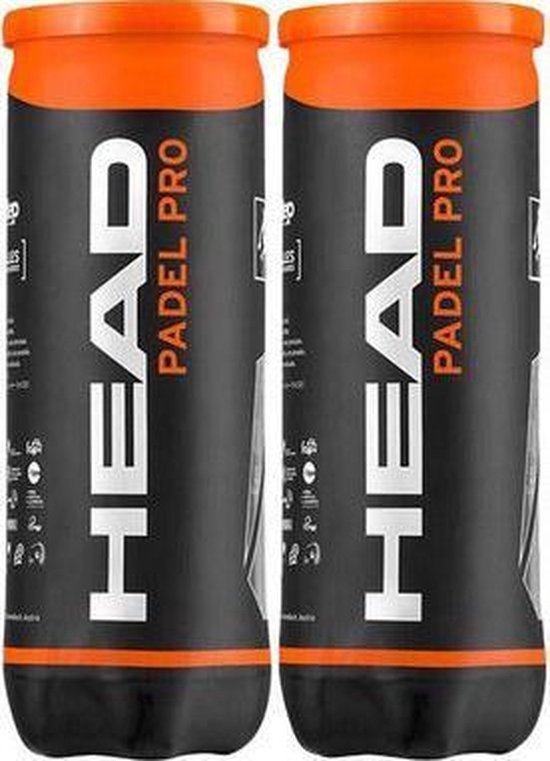 Head Padel Pro padelballen padel - World Padel Tour padel ballen - 2 blikken van 3 ballen
