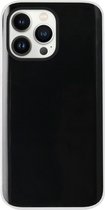 ADEL Siliconen Back Cover Softcase Hoesje Geschikt voor iPhone 14 Pro - Doorzichtig Transparant
