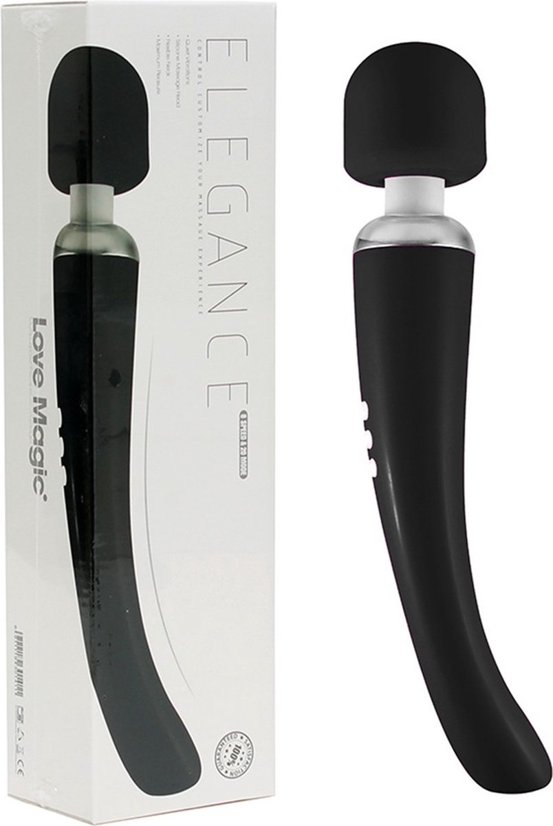 Love Magic Elegance vibrator - zwart 29,3cm