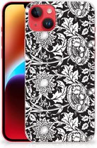 Telefoon Hoesje iPhone 14 Plus Mobiel Case Zwart Bloemen