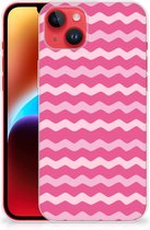 Coque pour iPhone 14 Plus Tenphone Etui Coque Waves Rose