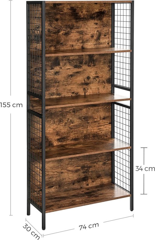 Metalen Boekenkast | Huis en Inrichting Kasten Metalen Boekenkast | Huis en Inrichting Kasten
