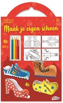 Sinterklaas knutselset - Maak je eigen schoen 4 designs + 4 potloden