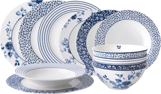 Laura Ashley Blueprint Collectables - Laura Ashley Giftset 12 Delig Dinnerset