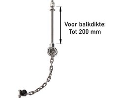 Veiligheids Ketting met Bevestigingsmateriaal voor Groepschommels