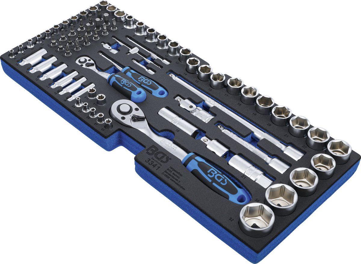 BGS Dopsleutelset 1/2 en 1/4 77 delig