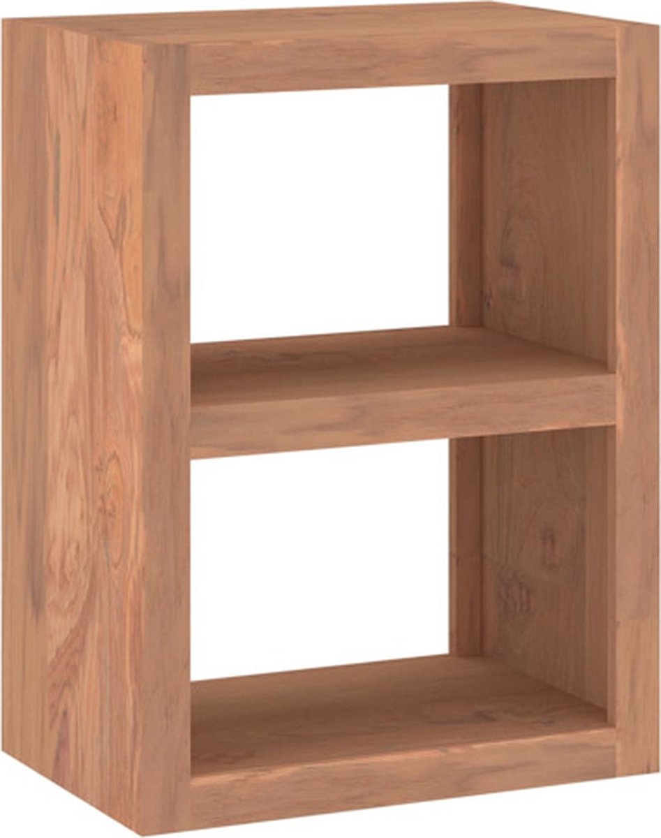 vidaXL Bijzettafel - 45x30x60 - cm - massief - teakhout Bruin