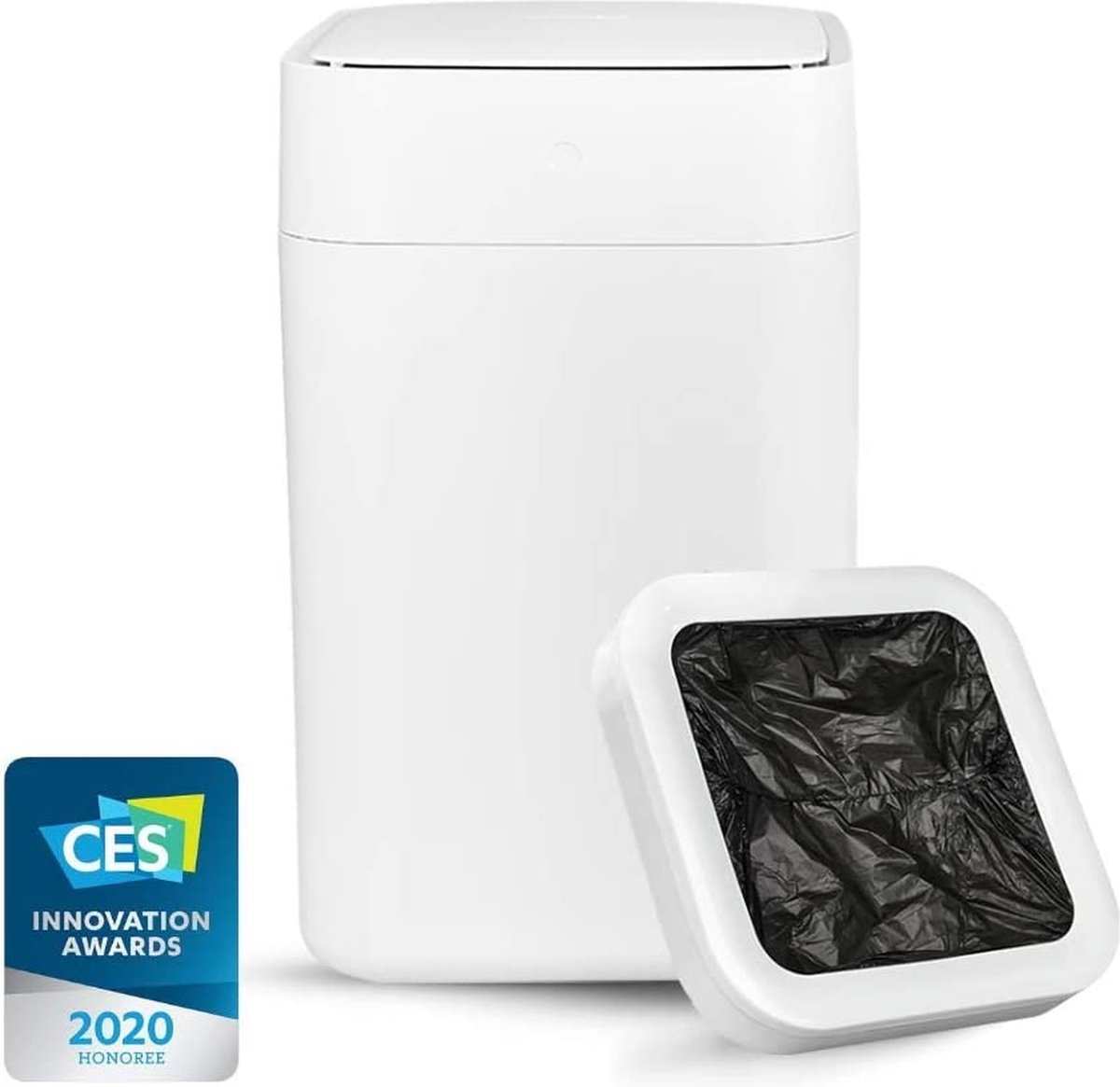 Goedkoopste Townew T1 Prullenbak met Sensor - Touch Free - 15.5L - Automatische zakdichting - Wit