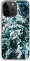 Case Company® - Hoesje geschikt voor iPhone 14 Pro Max hoesje - Zee golf - Soft Cover Telefoonhoesje - Bescherming aan alle Kanten en Schermrand