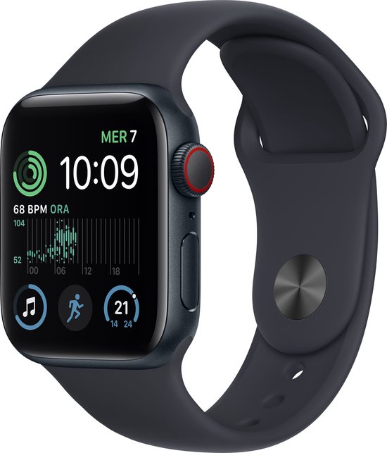 Apple Watch SE OLED 40 mm 4G Zwart GPS