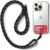 Ringke Holder Link Strap - Universeel Verstelbaar Telefoon Koord - Tarpaulin Rood - Zwart/Wit