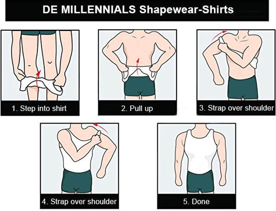 The Millennials Shapewear Shirt - Zwart - Taille M - Chemise de compression pour homme - Minceur - Look amincissant - Chemise Shapewear - sous-vêtement galbant pour enlever le ventre - Chemise Shapewear pour homme - débardeur sans couture