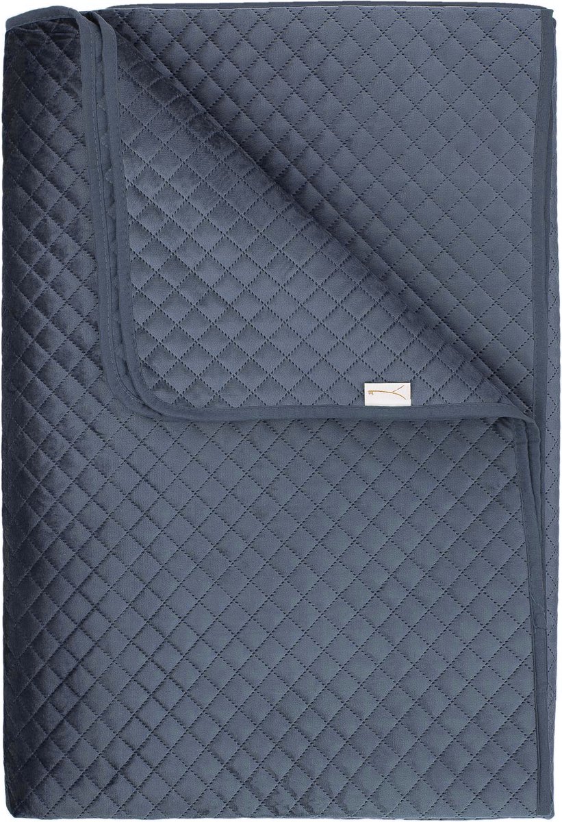 Yellow Dusk-Blue Sprei Victoria 270x260 cm, gemaakt van 100% Polyester