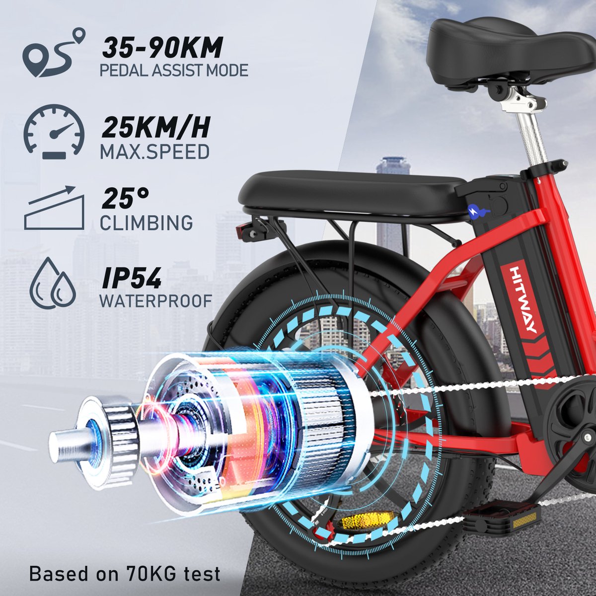 Bmw Fahrradträger Pro 2.0 Welcher Hersteller Hitway BK6 Elektrische Fiets | Opvouwbare E-bike | 20 Inch Fat Tire