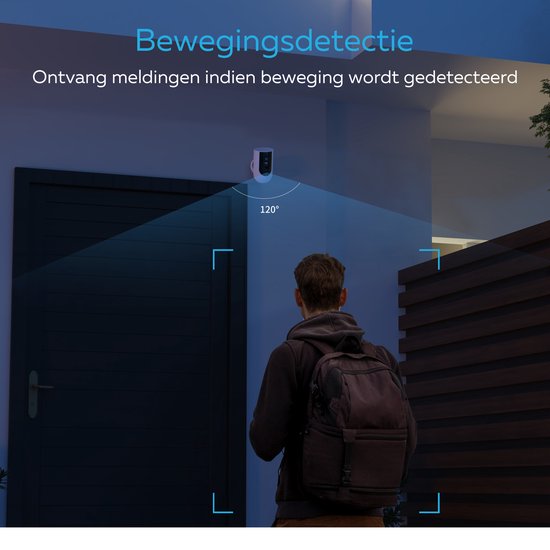 Calex Draadloze Outdoor Camera - Wifi Beveiligingscamera op Batterij - voor Buiten - 2K van Calex — afbeelding 4