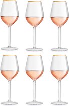 Wijnglazen set / wine glasses / royal style wine cups - Crystal Glass, High Quality - - Perfect for Home, Restaurants and Parties | Dishwasher Safe