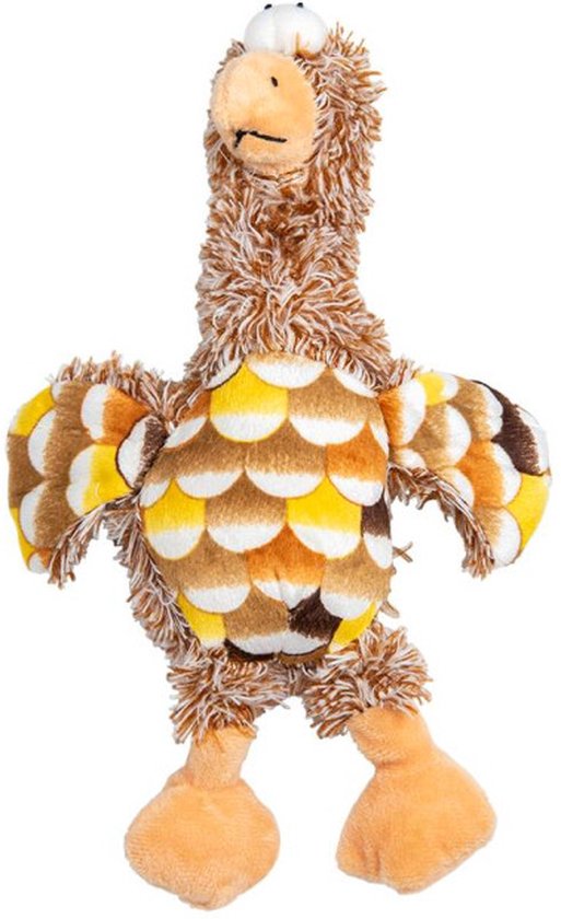 Jack And Vanilla - Speelgoed - Velveties Pinguïn - Bruin - 22cm 49/0690