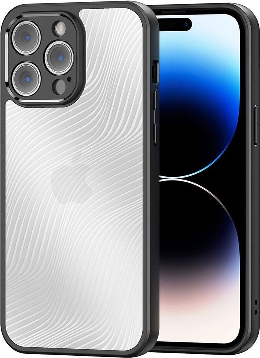Dux Ducis - Telefoon Hoesje geschikt voor de iPhone 14 Pro - Back Cover - Aimo Series - Zwart
