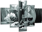 Peinture sur verre Vin, Cuisine | Gris vert | 100x70cm 5Liège | Tirage photo sur verre |  F006773