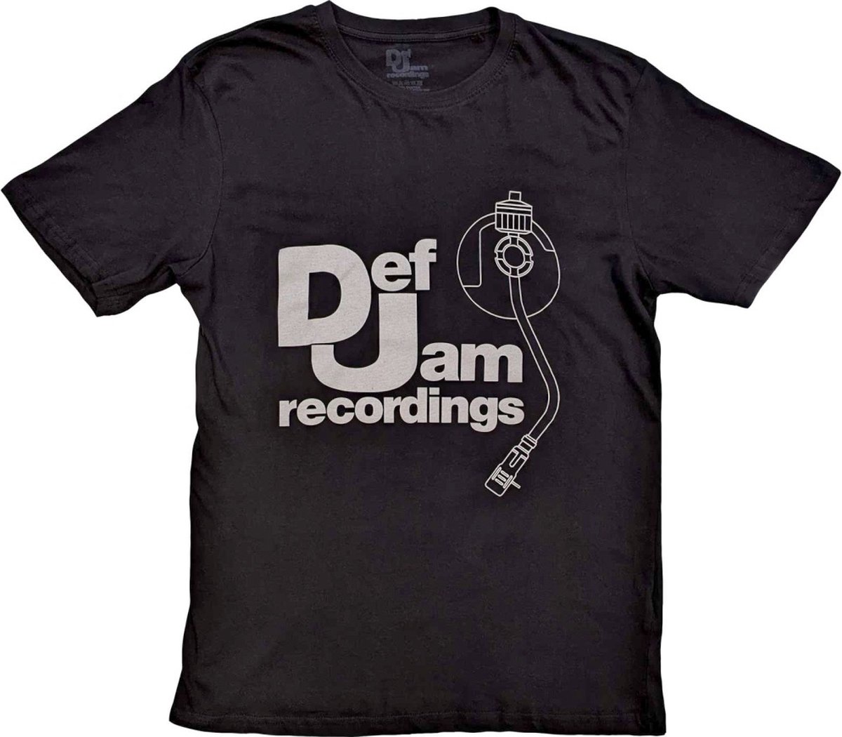 Def Jam Recordings - Logo & Stylus Heren T-shirt - L - Zwart