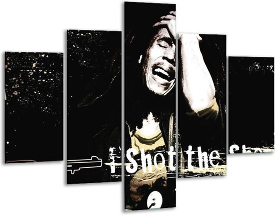 Peinture sur verre Musique | Noir, blanc, jaune | 100x70cm 5Liège | Tirage photo sur verre |  F002163