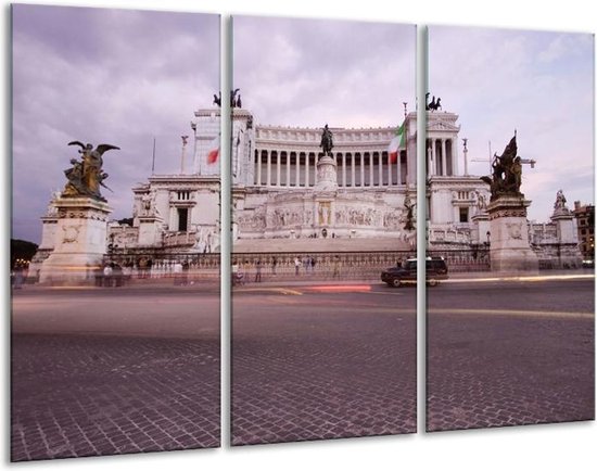 Bâtiment de peinture sur verre | Violet, gris, blanc | 120x80cm 3 Liège | Tirage photo sur verre |  F002963