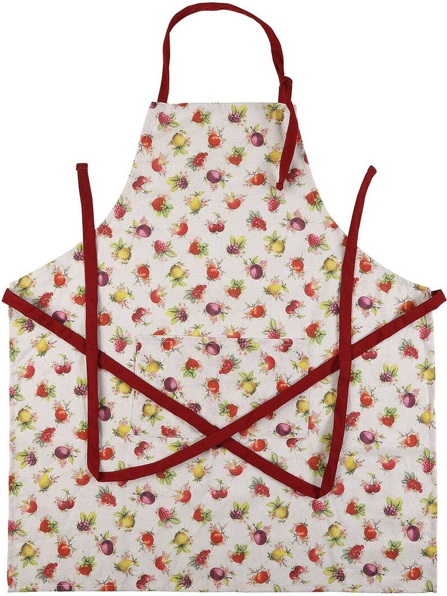 Schort Versa Strawberry Polyester Katoen Nylon (80 x 70 cm)
