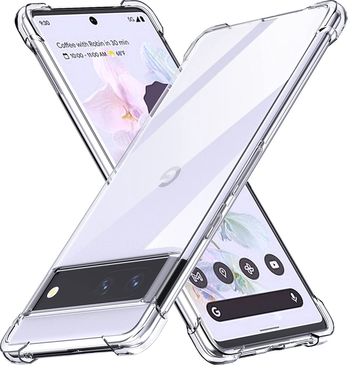 Hoesje voor Google Pixel 7 backcover Shockproof siliconen Transparant