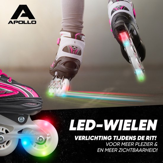Apollo Verstelbare inline skates Super Blades LED