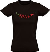 Hete peper Dames T-shirt - pittig - eten - heet - spicy - chili