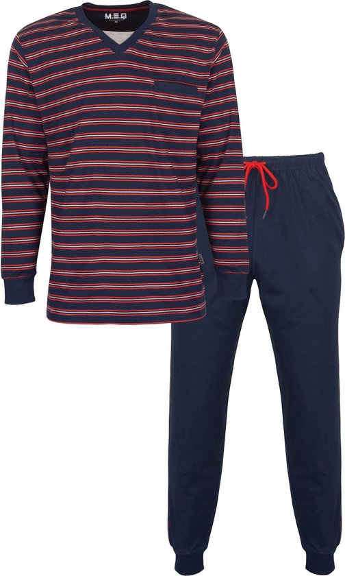MEPYH2203A Pyjama pour homme sportif et moderne de MEQ : dormez confortablement avec style. - Tailles : L