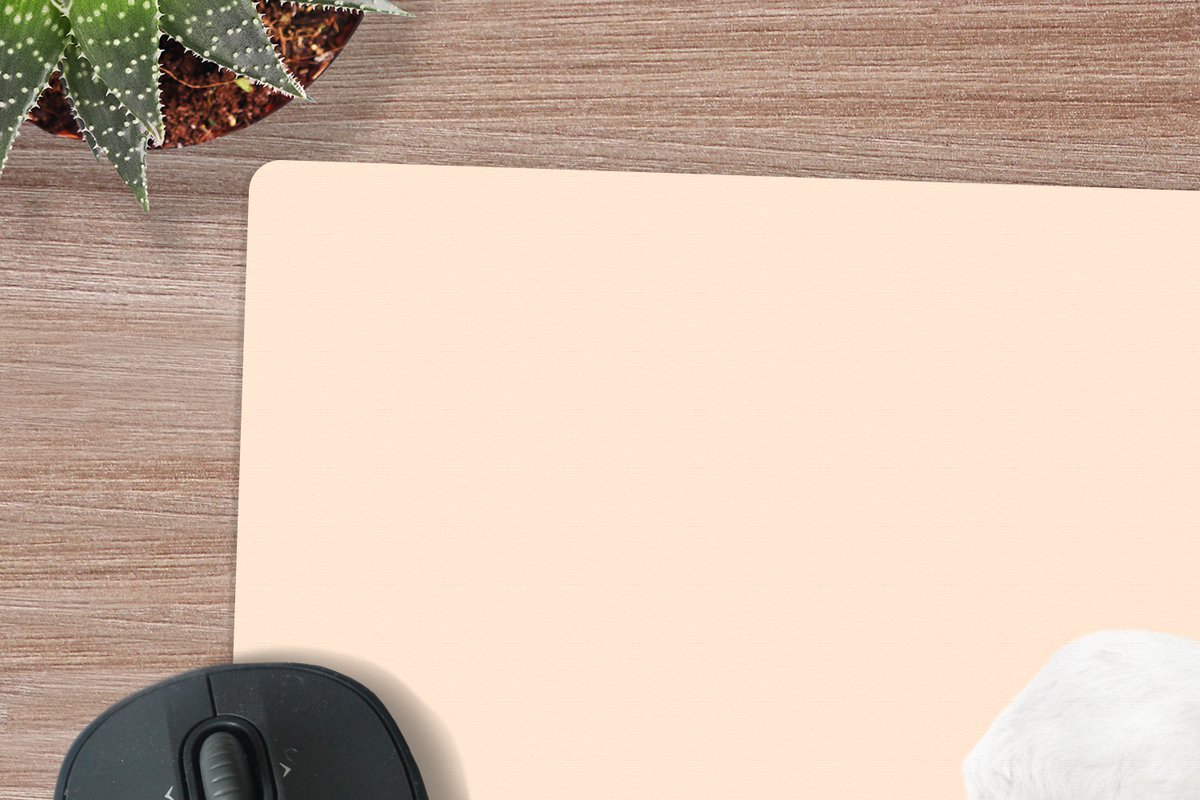 Muismat XXL 80x60 cm - Bureau onderlegger - Bureau mat Geit - Zwart - Skateboard - Wit - Dieren - Bureaumat - Gaming mousepad xl - Bureaulegger groot - Computer deskmat