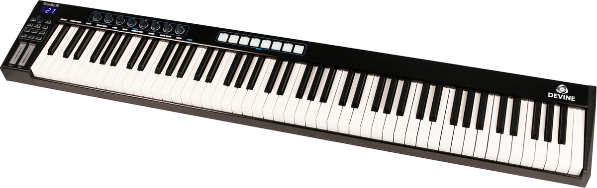 Áengus A289 Clavier avec support, tabouret de piano et microphone - 61  touches