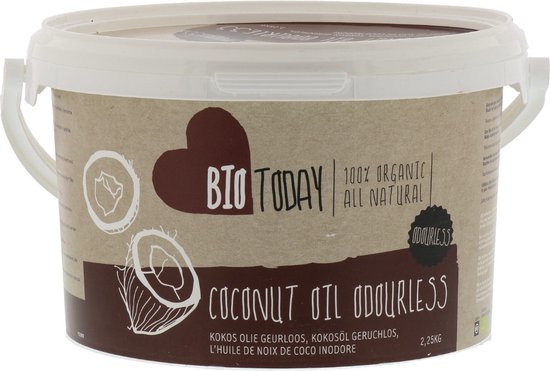Bio Today Kokosolie BIO ontgeurd - 2250 gram | bol.com