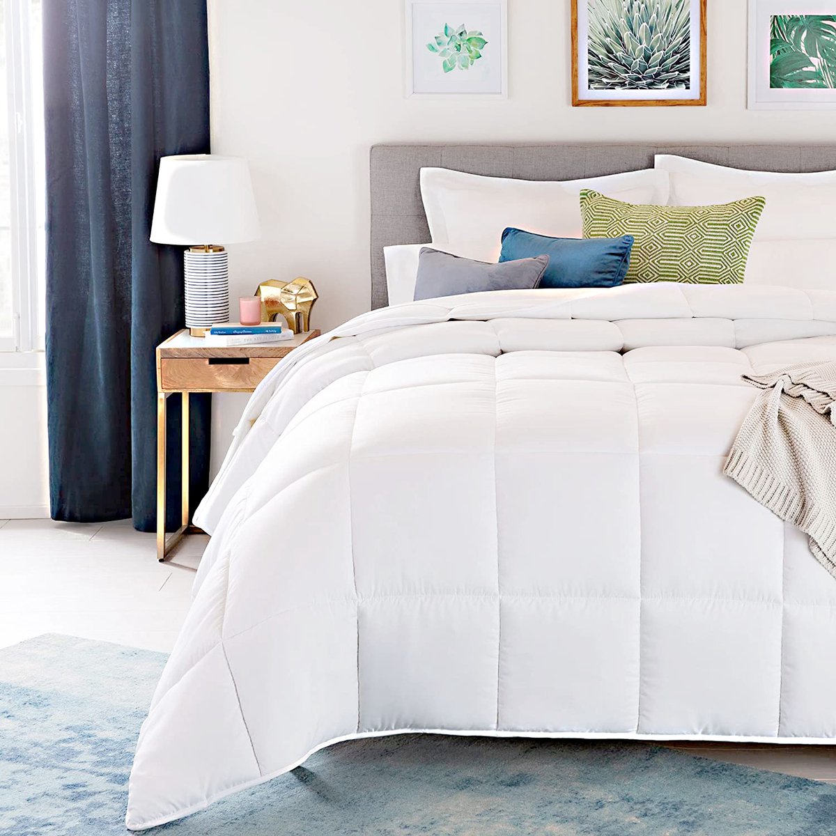 Dekbed 220x200cm – Ganzendons 2550g Vulling - Tweepersoons ‘Cumulus’ Premium Luxe Dons Winterdekbed - Wasbaar - Warmteklasse 1