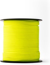 Corde en nylon SNURO (3mm, 100M, jaune fluorescent) - corde fluorescente tressée robuste en polyamide pour chaque application - résistante aux intempéries et idéale pour les travaux de maçonnerie et de sol, l'aménagement paysager, etc.