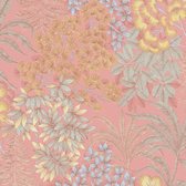 BLOEMEN EN BLADEREN BEHANG | Botanisch - roze blauw geel - A.S. Création Metropolitan Stories 3