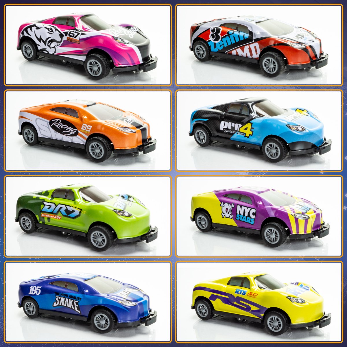 GILA - 8 Stuntende Speelgoed Auto’s - Auto Speelgoed Jongens - 360º Flip — afbeelding 3