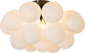 QAZQA uvas - Design Plafondlamp - 4 lichts - Ø 40 cm - Wit - Woonkamer | Slaapkamer | Keuken