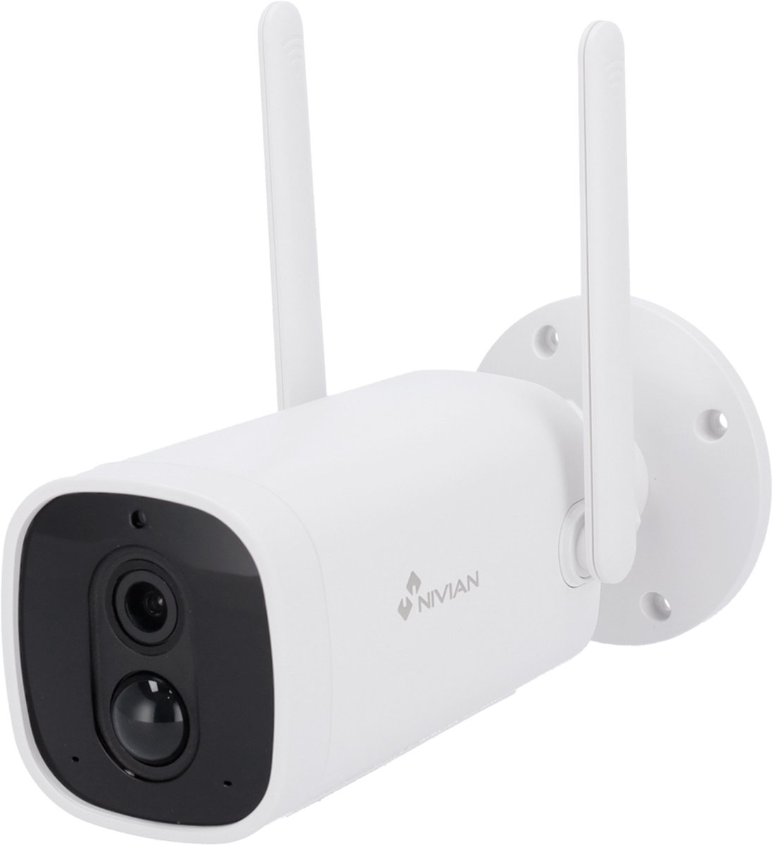 Beaumar ® Nivian NVS-IPC-06-BAT outdoorcamera - accu camera - wifi camera - beveiligingscamera - 3 jaar garantie - camera beveiliging draadloos wifi - 10400mah