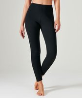 Damart - Lang ondergoed Thermolactyl, fleece ribboorden - Dames - Zwart - 38-40