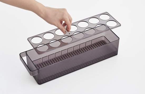 Plateau à oeufs pour réfrigérateur Yamazaki - Tower - Noir