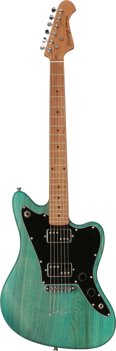 Fazley Outlaw Series Maverick Plus HH Blue elektrische gitaar met gigbag