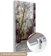 MuchoWow® Glasschilderij 20x40 cm - Schilderij acrylglas - New York - Amerika - NYC - Foto op glas - Schilderijen