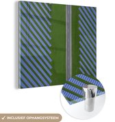 Peinture sur Verre - Route et Panneaux Solaires - 90x90 cm - Peintures sur Verre Peintures - Photo sur Glas